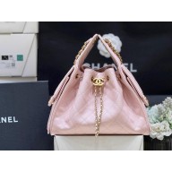 Chanel pink 25 Small Handbag in Grained Calfskin & Gold-Tone Metal AS5293 2025(ORIGINAL QUALITY)