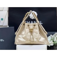 Chanel beige 25 Small Handbag in Grained Calfskin & Gold-Tone Metal AS5293 2025(ORIGINAL QUALITY)