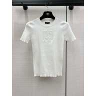 Chanel white knitted top 02 2024