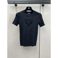 Chanel black knitted top 02 2024