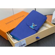 Louis Vuitton LV Vertical Wallet M82441 Blue 2023