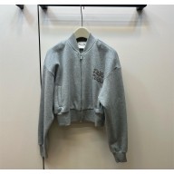 MIU MIU GREY JERSEY JACKET 2023