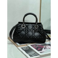 Dior Lady Dior 95.22 Medium Bag in Cannage Calfskin so black 2023 