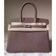 Hermes Birkin 30/35 Bag In Original Epsom Leather With Gold/Silver Hardware Pale Purple