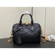 LOUIS VUITTON MALLETAGE LEATHER Speedy Bandoulière 20 M24261 black 2024