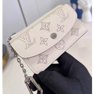 Louis Vuitton Mahina perforated calf leather Card Holder Recto Verso M81287 White 2023