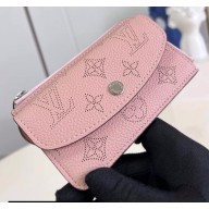 Louis Vuitton Mahina perforated calf leather Card Holder Recto Verso M81287 Pink 2023