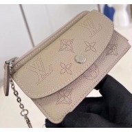 Louis Vuitton Mahina perforated calf leather Card Holder Recto Verso M81287 Galet Gray 2023