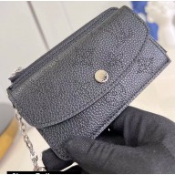 Louis Vuitton Mahina perforated calf leather Card Holder Recto Verso M81287 Black 2023
