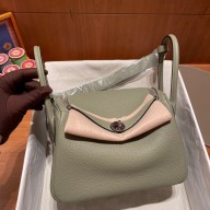 Hermes Lindy 26cm Bag in original  taurillon clemence leather sauge(handmade)