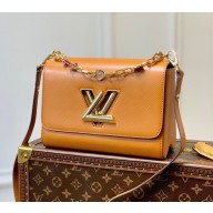 Louis Vuitton enamel charms Twist MM handbag GOLD BEIGE M20846 2022 