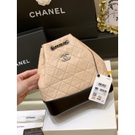 Chanel calfskin Gabrielle Backpack Bag A93820 apricot(original quality)
