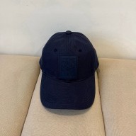 LOEWE Patch cap in canvas navy blue 2025