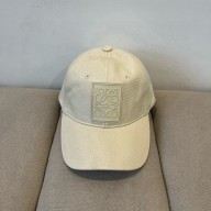 LOEWE Patch cap in canvas beige 2025