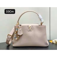 LOUIS VUITTON Capucines MM Souple HANDBAG M12929 Walnut 2025