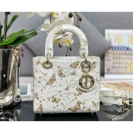 DIOR Small Lady Dior Bag WITH BUTTERFLY PRINTING 2024