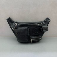 Balenciaga Superbusy Beltpack Bag in black Arena lambskin