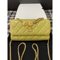 Chanel Flap Phone Holder with Chain in Lambskin yellow AP3426 2023