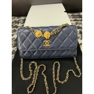 Chanel Flap Phone Holder with Chain in Lambskin navy AP3426 2023