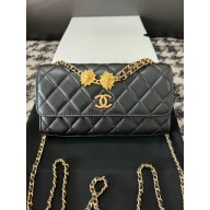 Chanel Flap Phone Holder with Chain in Lambskin black AP3426 2023