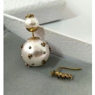 Dior Tribales Asymmetric Bead and Shooting Star Earrings 2018