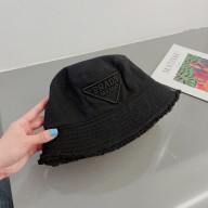 prada drill bucket hat black