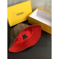 fendi Brown/red tech fabric hat 2023