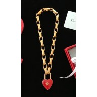 Dior Lucky Locket Necklace with Red Heart Padlock 2018