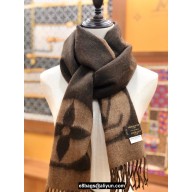 Louis Vuitton Cardiff Scarf 194x30cm COFFEE
