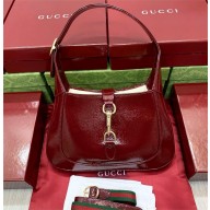 Gucci Jackie small shoulder bag 782849 IN Rosso Ancora red patent leather 2024