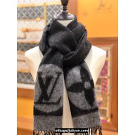 Louis Vuitton Cardiff Scarf 194x30cm Gray