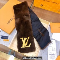 LOUIS VUITTON RABBIT FUR SCARF 95X16CM 02