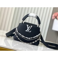 LOUIS VUITTON BLACK Capucines Mini M11908 2025