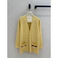LOUIS VUITTON Dauphine Tab Cardigan PASTEL YELLOW 2024