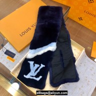 LOUIS VUITTON RABBIT FUR SCARF 95X16CM 04