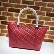 Gucci Signature leather tote bag 449647 burgundy