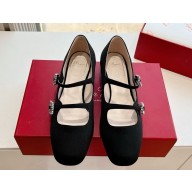 Roger Vivier silk whith Buckle Ballerinas black 2025