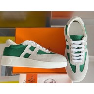 HERMES Boomerang sneaker Epsom calfskin and suede goatskin 03 2025