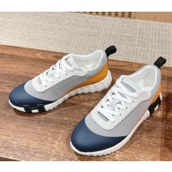 Hermes Bouncing Women/Men sneakers in satin knit and suede goatskin 0606-2024