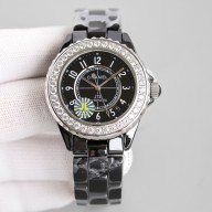 Chanel J12 Watch black 38MM WITH DIAMONDS 2023 