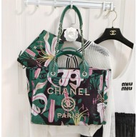 Chanel Deauville Shopping Bag in Printed Velvet A66941 2023