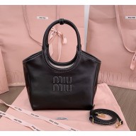 MIU MIU IVY leather bag 5BG288 black 2024