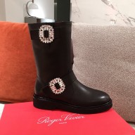 roger vivier Viv' Biker Boots black