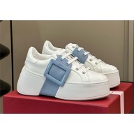 Roger Vivier Viv' Skate Strass Sneakers in leather 01 2024