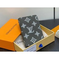 louis vuitton Pocket Organizer Olive Green Monogram Shadow embossed calf leather M12501 1101-2024