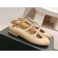 Chanel Goatskin & Imitation Pearls Mary Janes G45752 2024