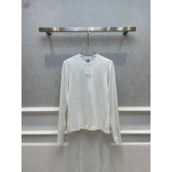 LOEWE Long sleeve top in modal white 2023