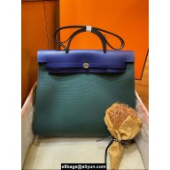 Hermes Herbag Zip 31 Bag in Original Quality  royal blue/army green