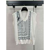 HERMES Short Sleeve Cashmere vest 02 2024
