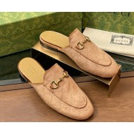 Gucci Women's Princetown Jordaan gg velvet slipper beige 2025